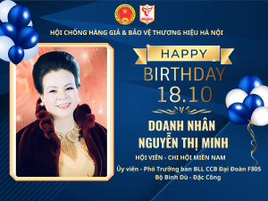 Chúc mừng sinh nhật doanh nhân Nguyễn Thị Minh