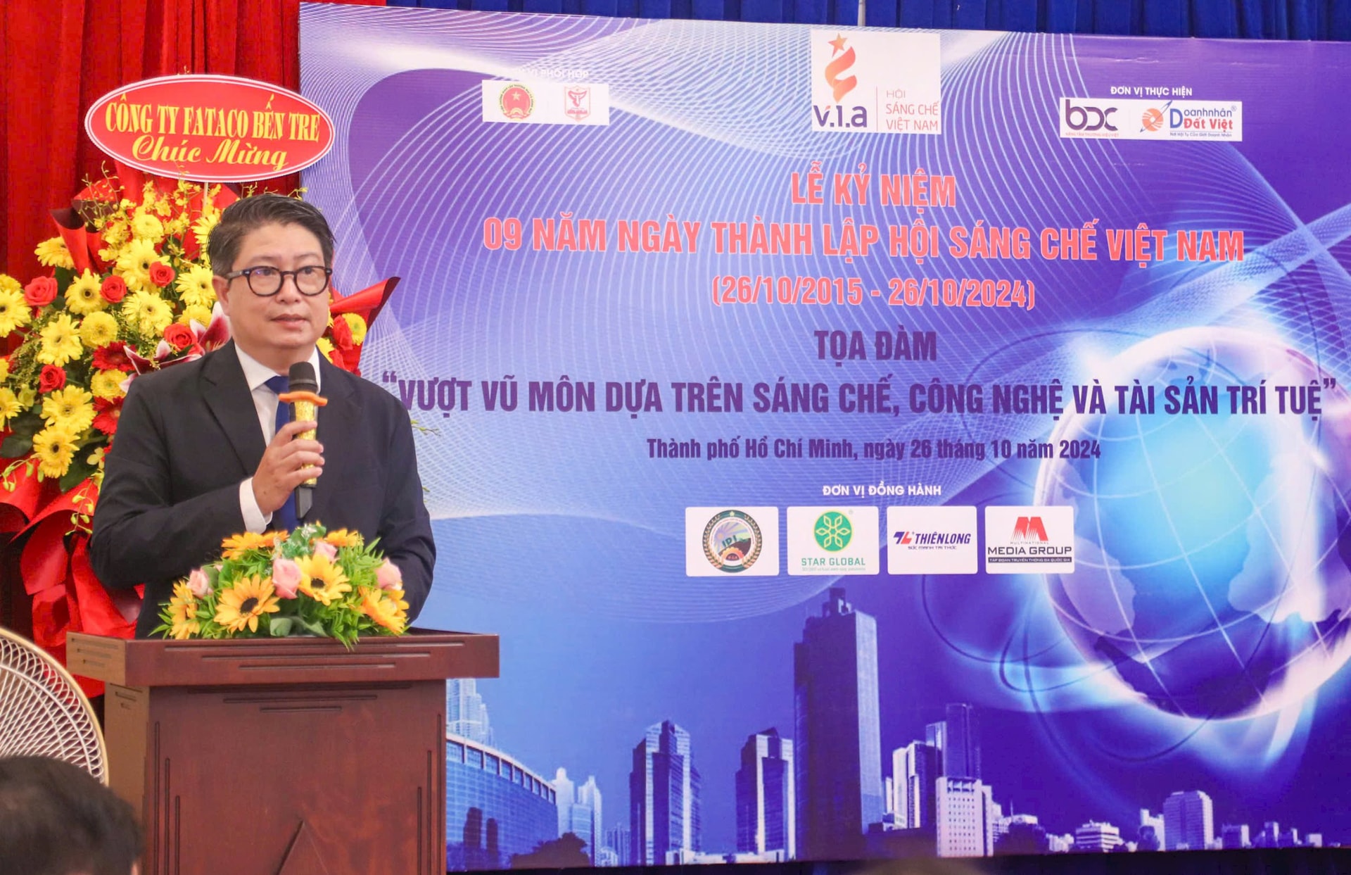 Ông Nguyễn Mạnh Cường - Phó Chánh Văn phòng Bộ Khoa học và Công nghệ nhấn mạnh sáng chế định hình tương lai phát triển đất nước